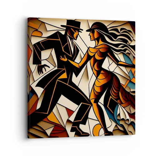 Schilderen op canvas - Dans van pasie - 30x30 cm