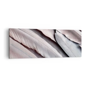 Schilderen op canvas - In roze zilver - 140x50 cm
