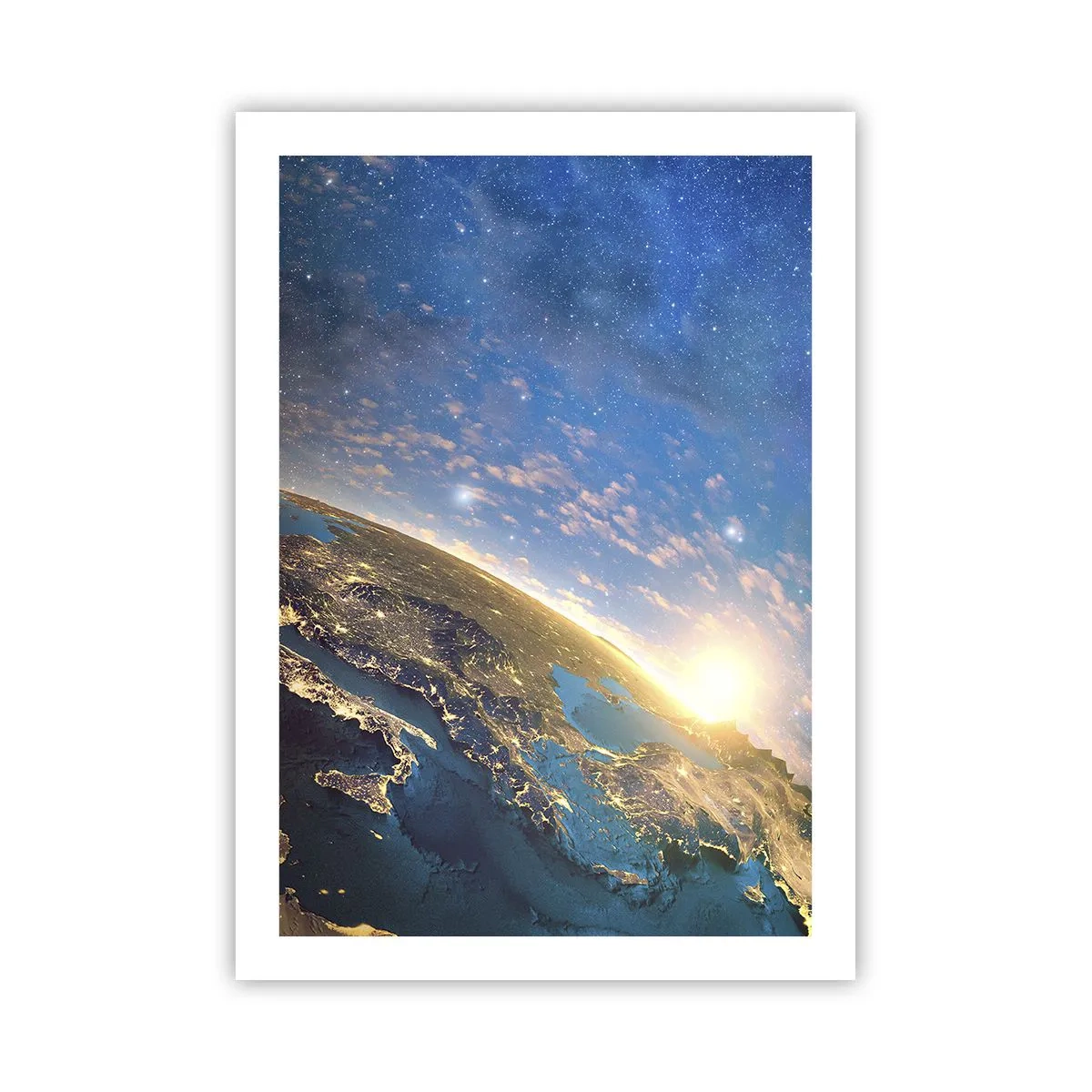 Poster - Laten we eens van een afstand naar onszelf kijken - 50x70 cm