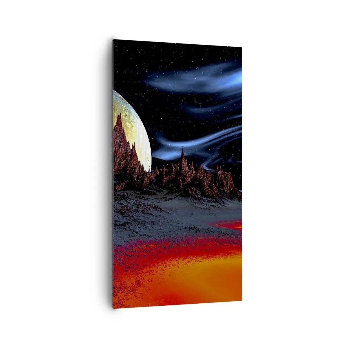 Schilderen op canvas - Onbekende wereld - 65x120 cm