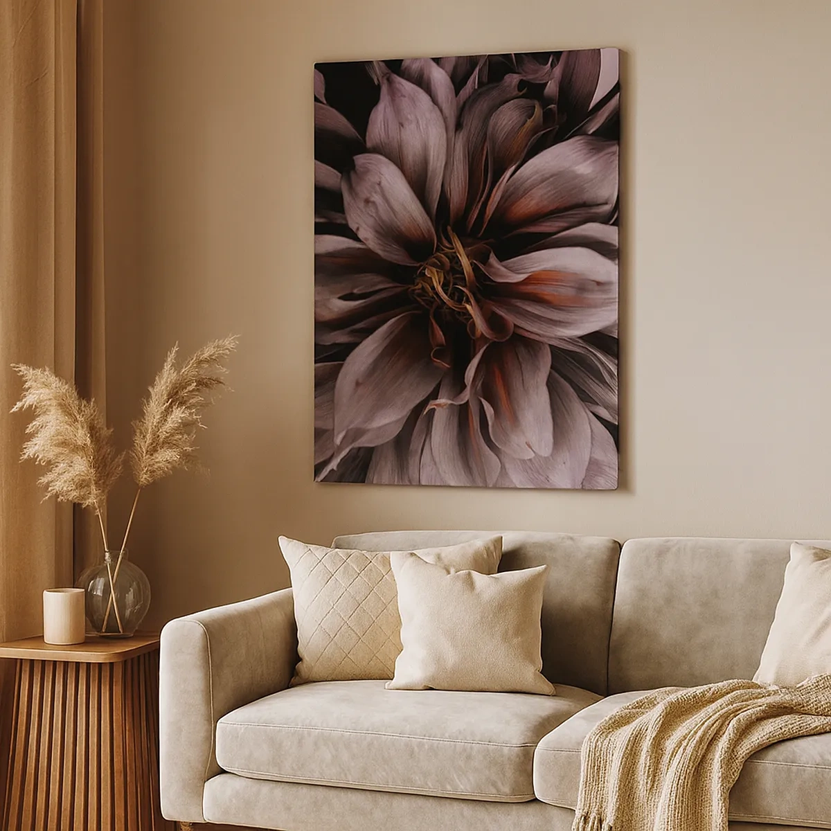 Schilderen op canvas - Een bloemenhart - 50x70 cm