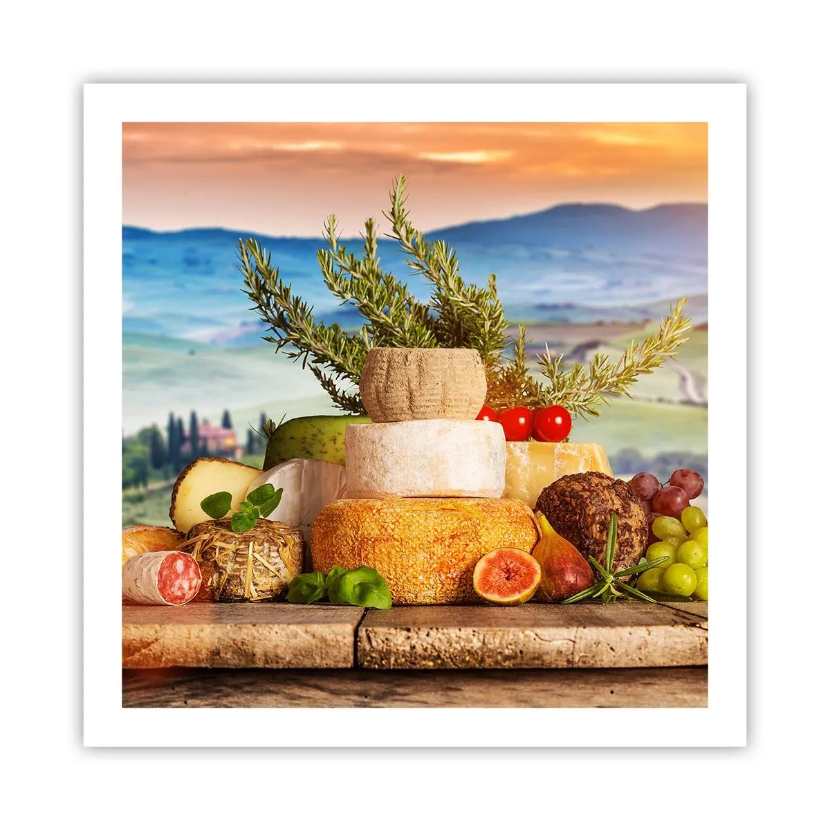 Poster - De Italiaanse levensvreugde - 60x60 cm