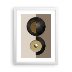 Poster in een witte lijst - Variaties rond de cirkel - 30x40 cm