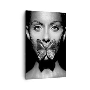 Schilderen op canvas - Vlinder kus - 80x120 cm