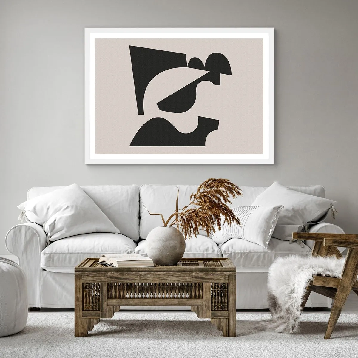 Poster in een witte lijst - Voor zelfassemblage - 60x60 cm