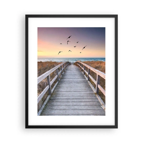 Poster in een zwarte lijst - De ruimte voor opvliegen - 40x50 cm