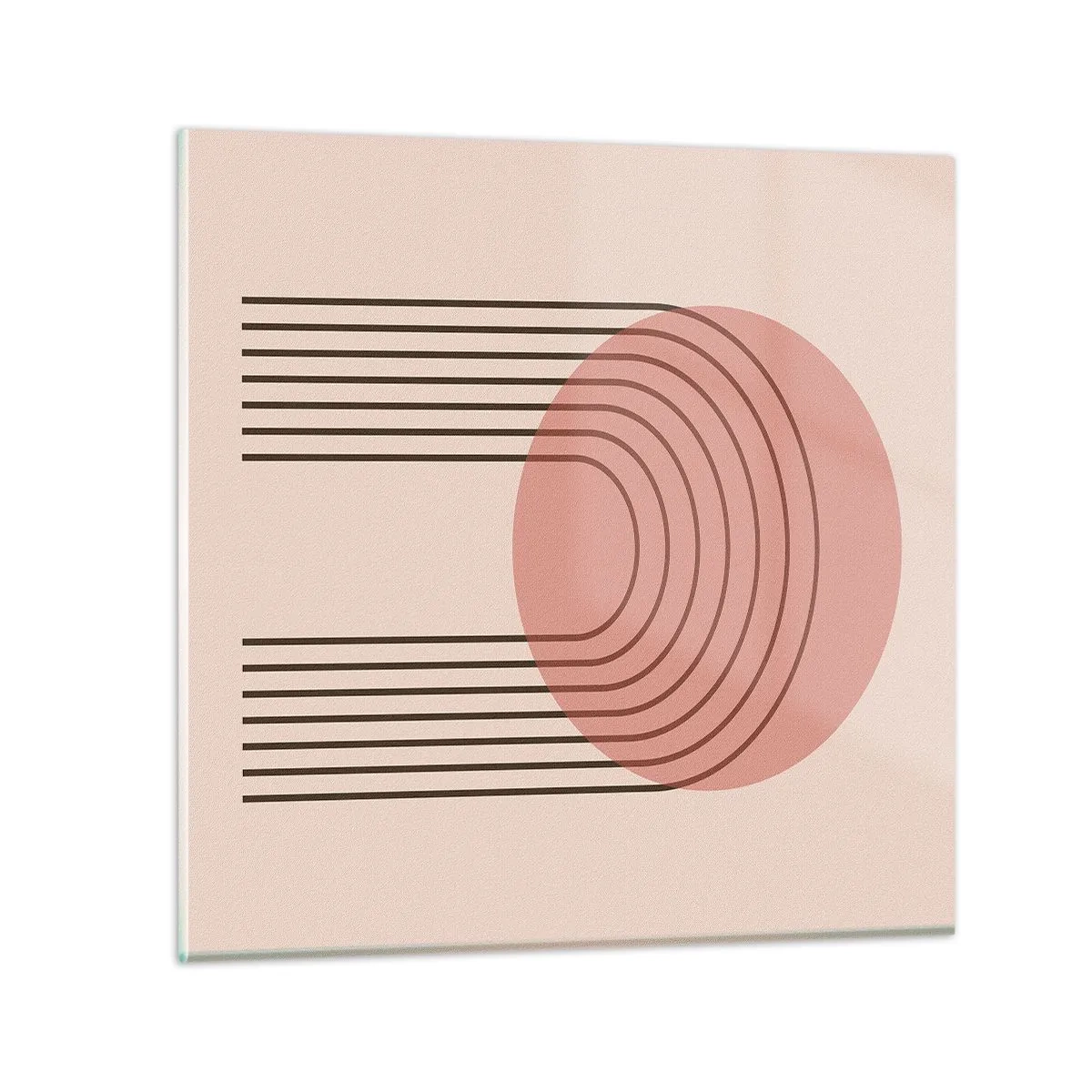 Schilderen op glas - Onweerstaanbare aantrekkingskracht - 40x40 cm