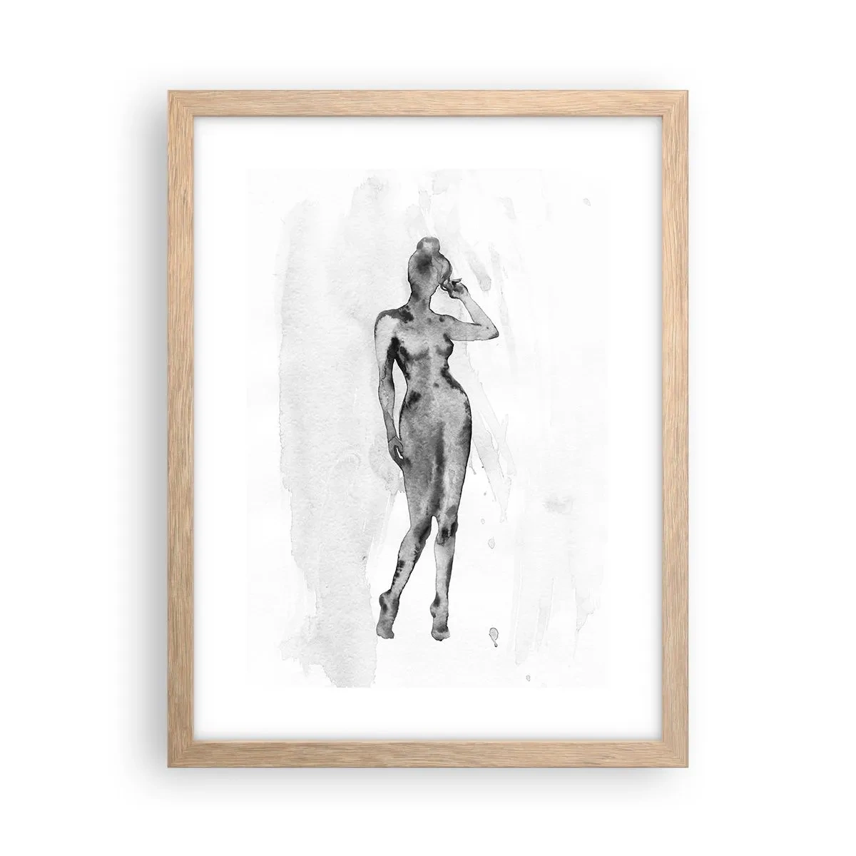 Een poster in een licht eiken lijst - Een onderzoek naar het ideaal van vrouwelijkheid - 30x40 cm