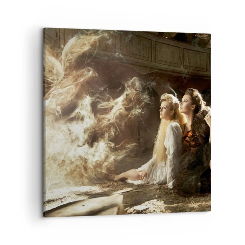 Schilderen op canvas - En er was poëzie - 50x50 cm