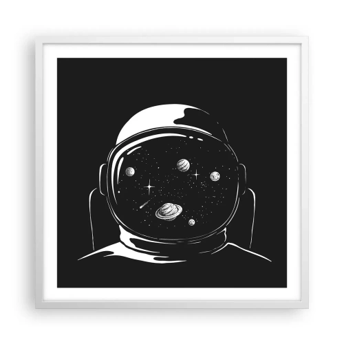 Poster in een witte lijst - Mooi uitzicht - 60x60 cm