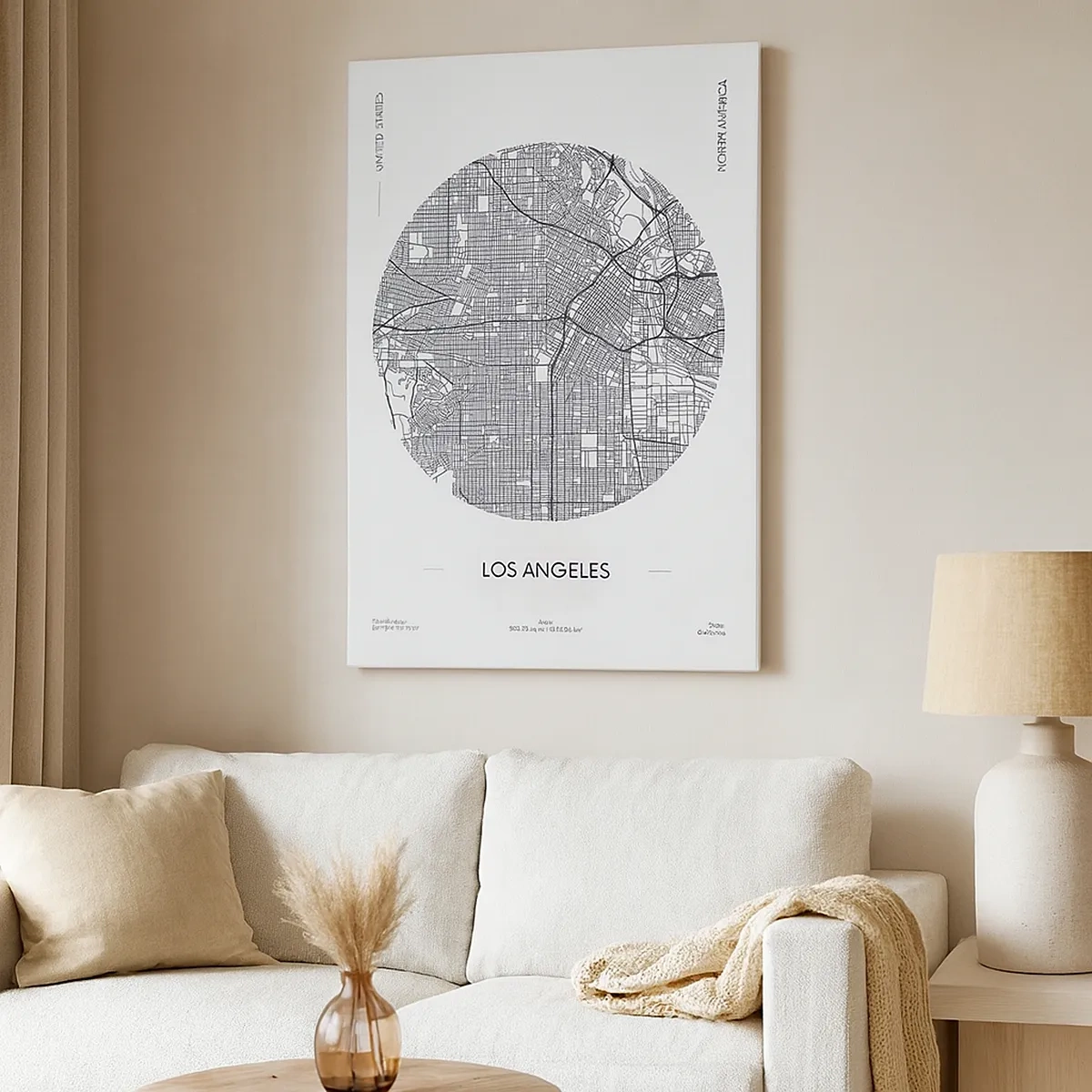 Schilderen op canvas - Anatomie van Los Angeles - 50x70 cm