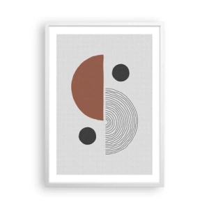 Poster in een witte lijst - Perfectie van het wiel - 50x70 cm