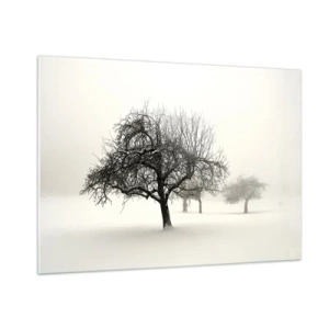 Schilderen op glas - Winterslaap - 100x70 cm