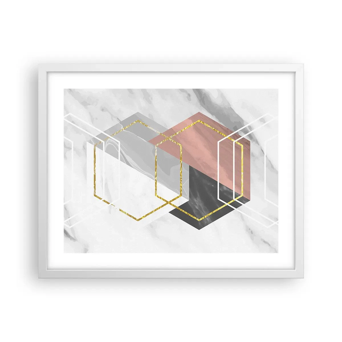 Poster in een witte lijst - Keten samenstelling - 50x40 cm