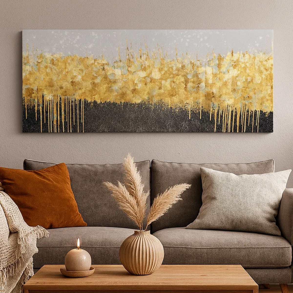 Schilderen op canvas - Naar binnen en naar boven - 30x30 cm