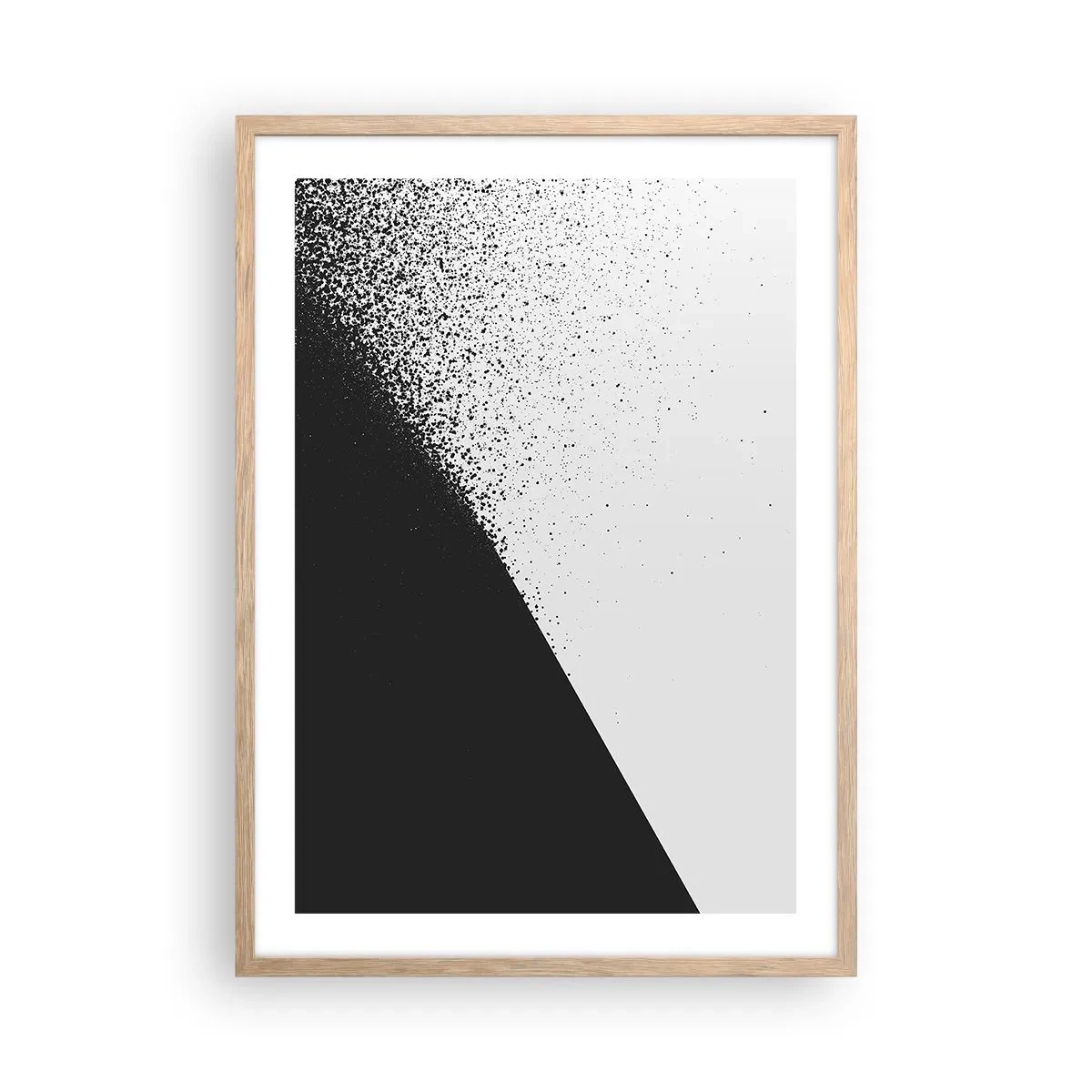 Een poster in een licht eiken lijst - Steeds sneller, meer en meer - 50x70 cm