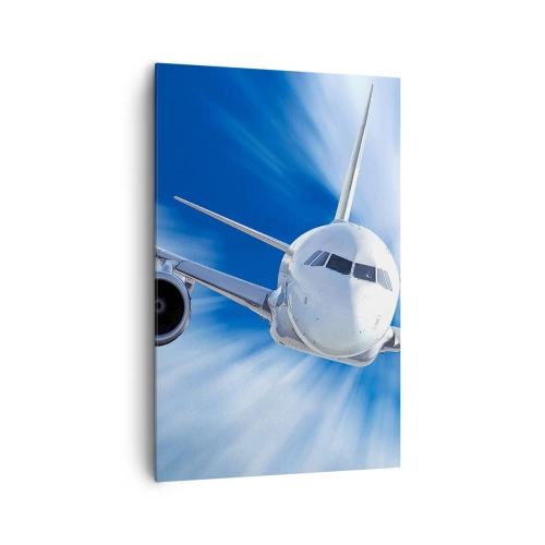 Schilderen op canvas - Sneller dan de wind in de lucht - 80x120 cm