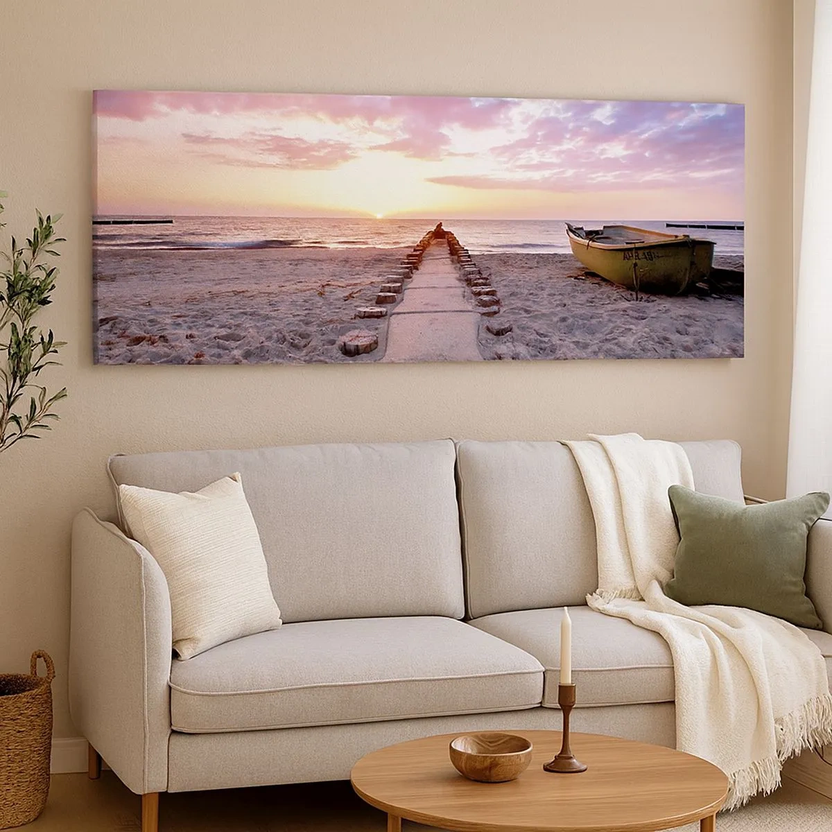 Schilderen op canvas - Een moment van diepe ervaring - 100x40 cm