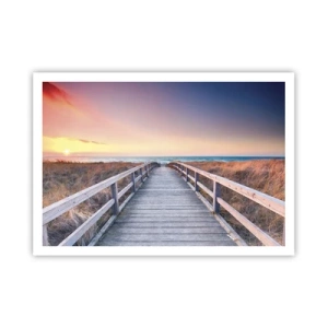 Poster - Baltische avond aurora - 100x70 cm