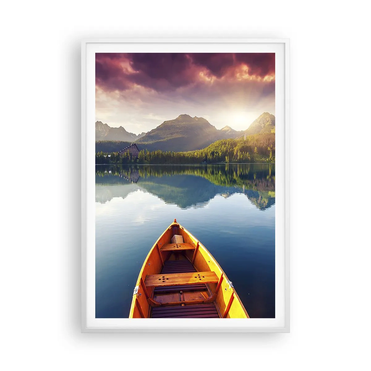 Poster in een witte lijst - Niets tegen de natuur - 70x100 cm