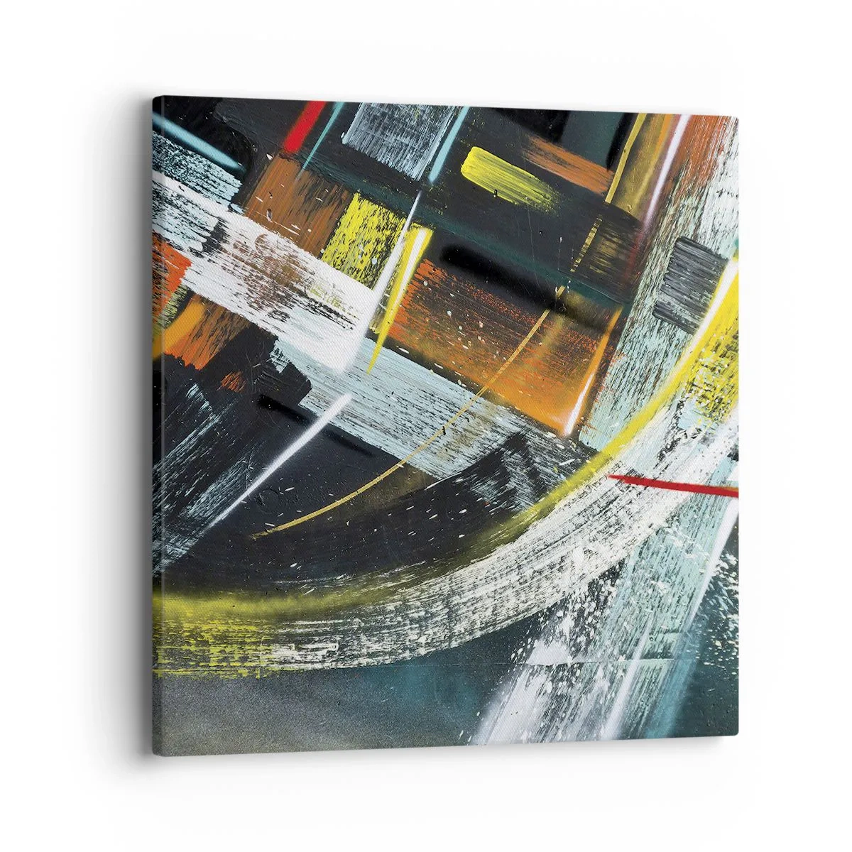 Schilderen op canvas - De energie van beweging - 40x40 cm