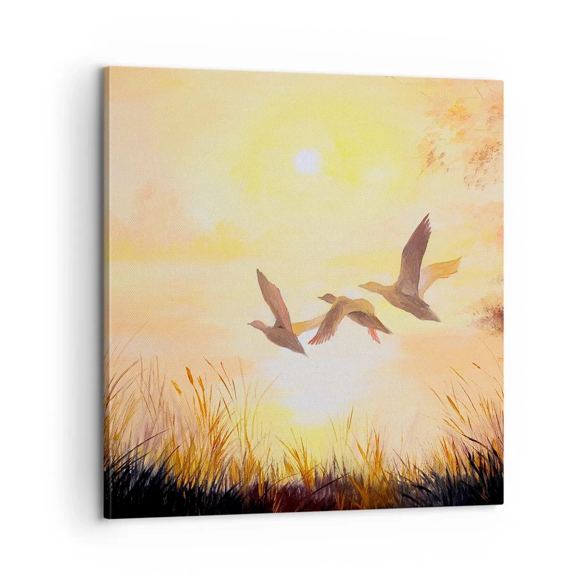Schilderen op canvas - Het begin van een lange reis - 60x60 cm