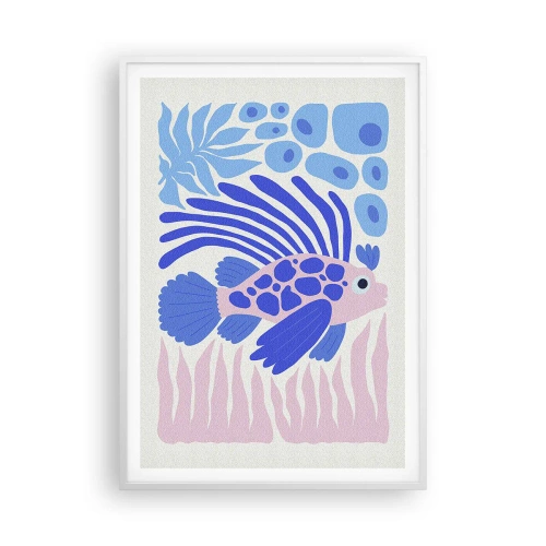 Poster in een witte lijst - In je element - 70x100 cm