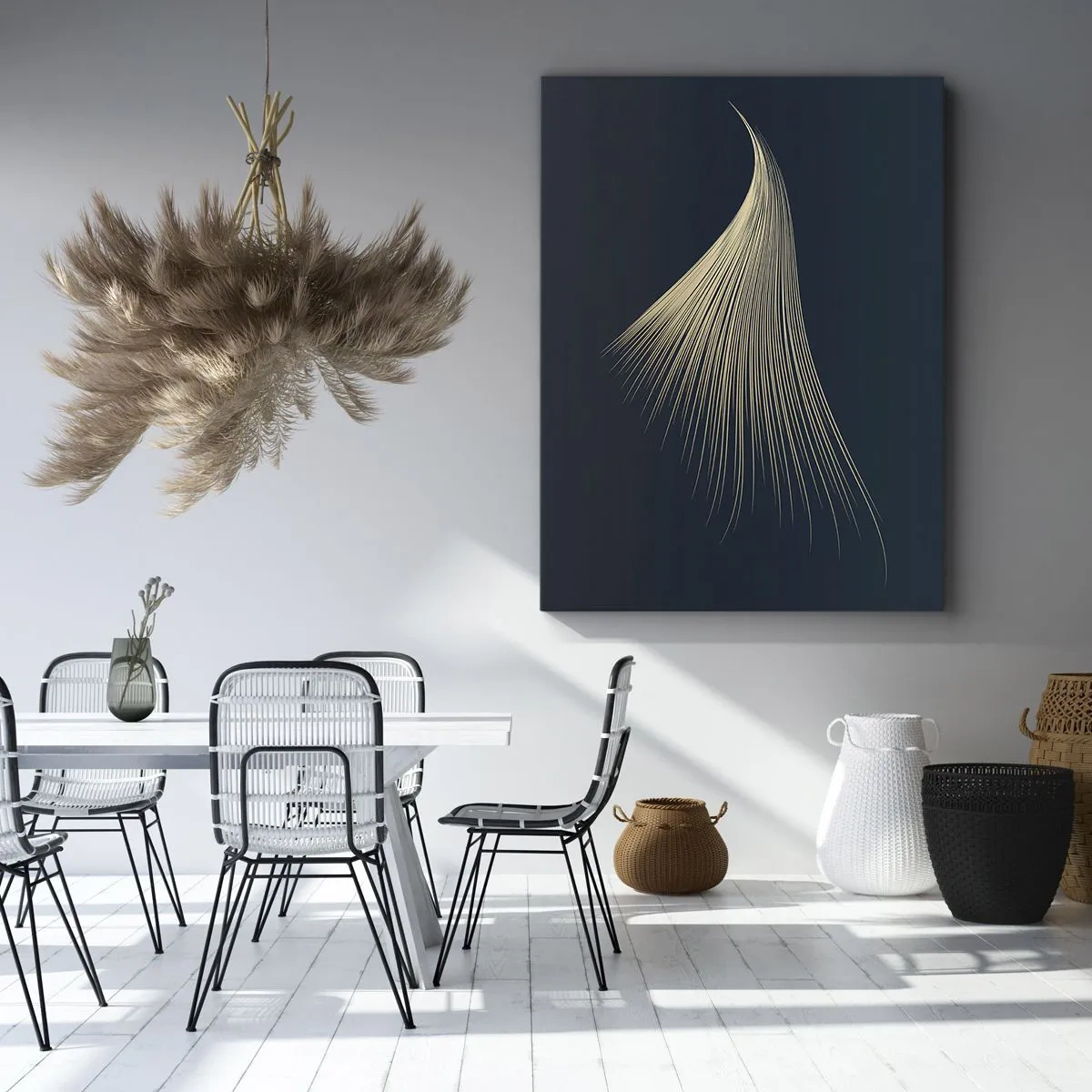 Schilderen op canvas - Als het haar van een engel - 45x80 cm