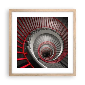 Een poster in een licht eiken lijst - Architectuur plezier - 40x40 cm