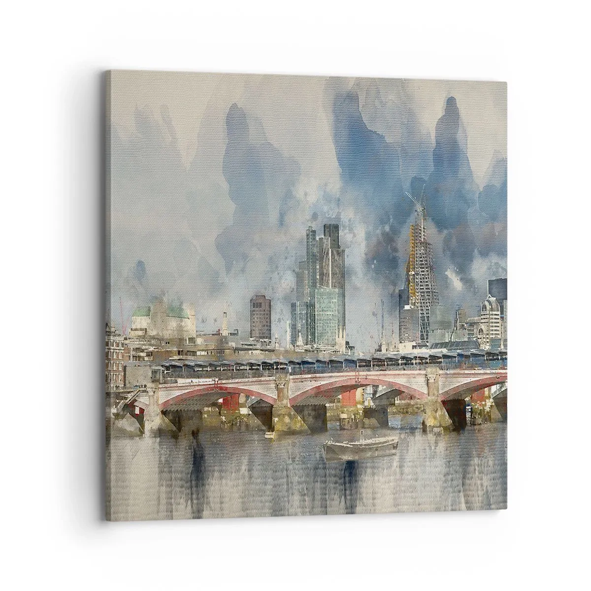 Schilderen op canvas - Londen in al zijn glorie - 70x70 cm