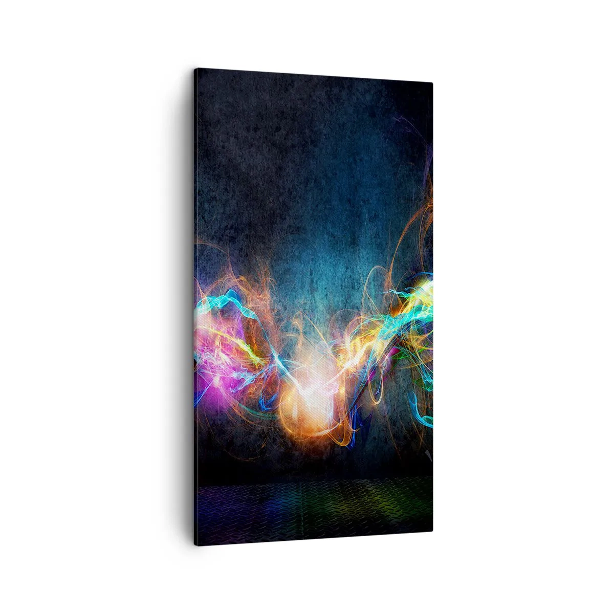 Schilderen op canvas - Met vreugde tegen het donker - 45x80 cm