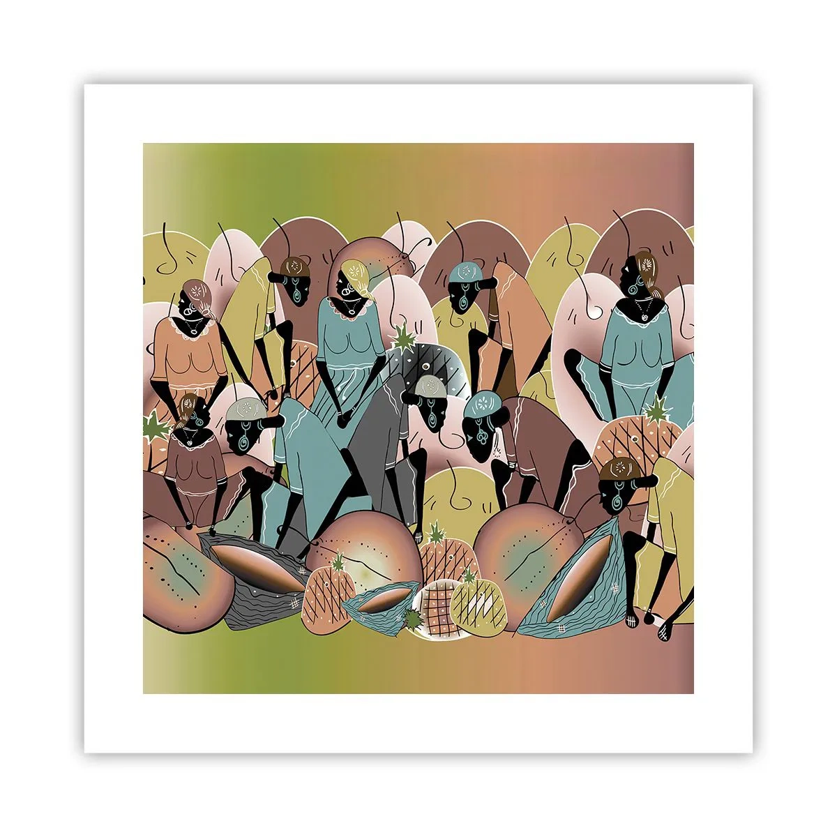 Poster - Er komt een geweldige vakantie aan - 40x40 cm