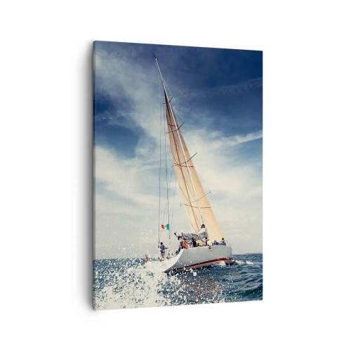 Schilderen op canvas - Ze halen ons niet in! - 50x70 cm