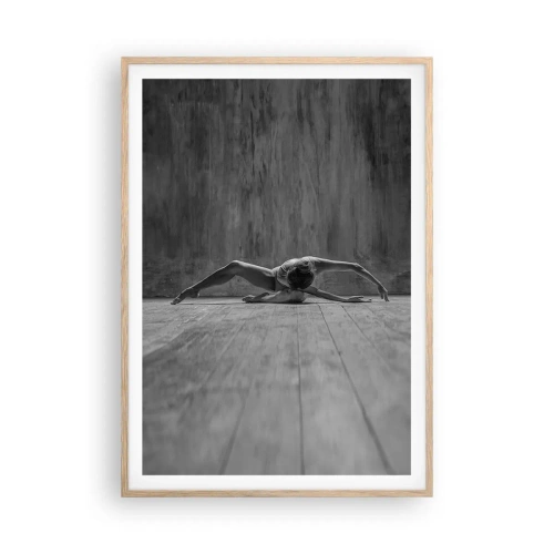 Een poster in een licht eiken lijst - Symmetrie gevonden - 70x100 cm