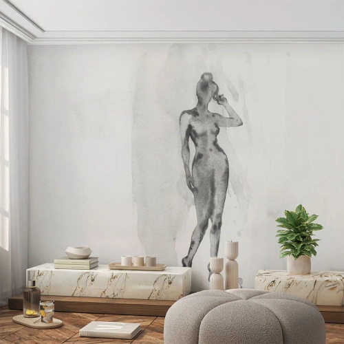 Zelfklevend Fotobehang Deluxe Sticker - Een onderzoek naar het ideaal van vrouwelijkheid - Vrouw, Vrouwelijk lichaam, Grafisch - 500x350 cm