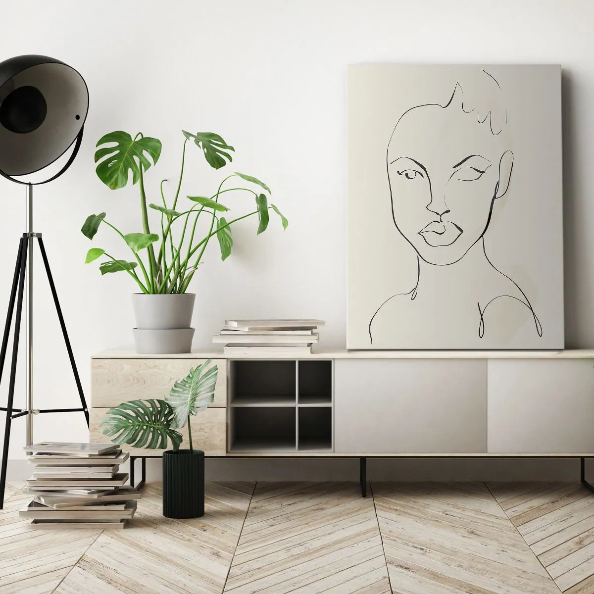 Schilderen op canvas - Een overzicht van sensualiteit - 55x100 cm