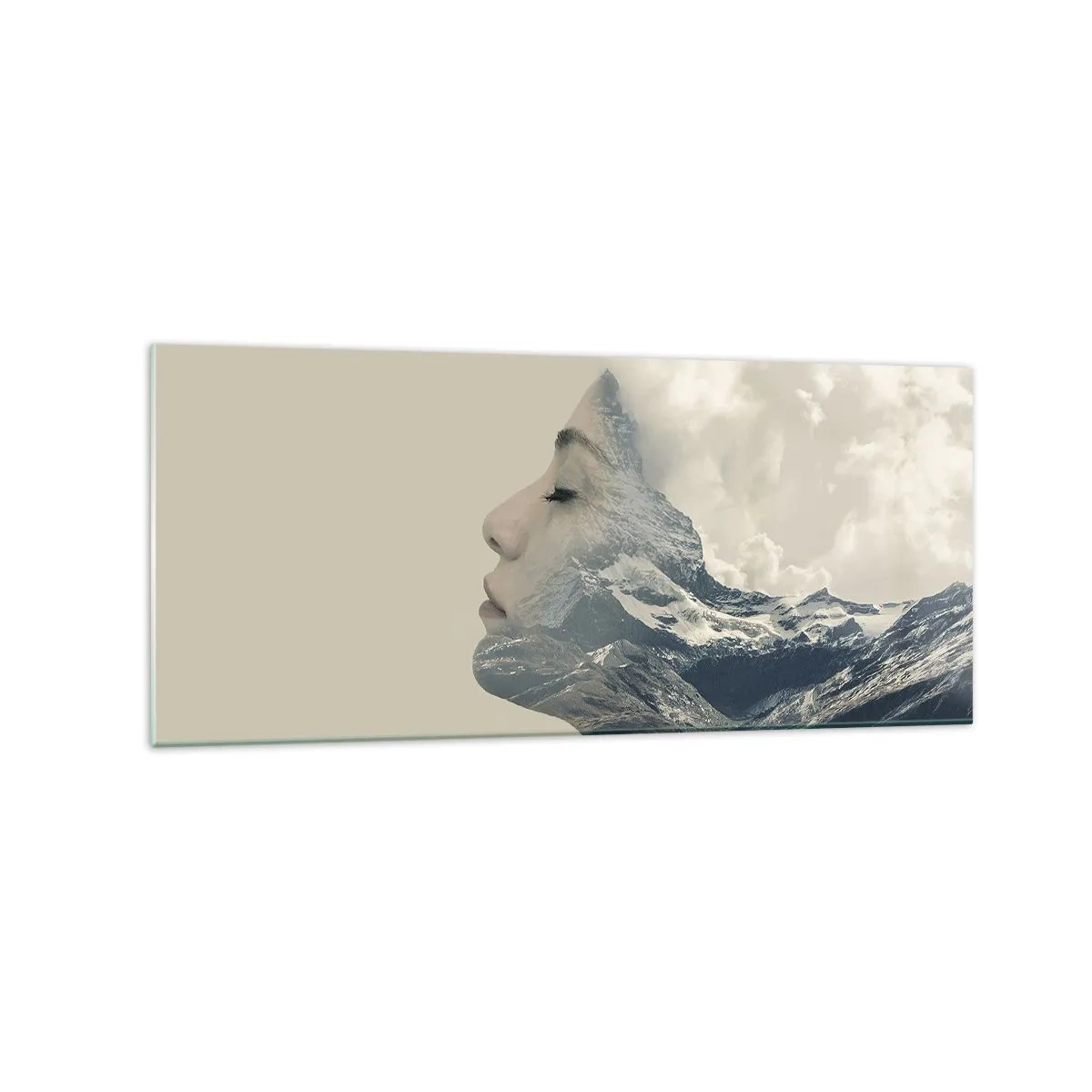 Schilderen op glas - De schoonheid van de elementen - 120x50 cm