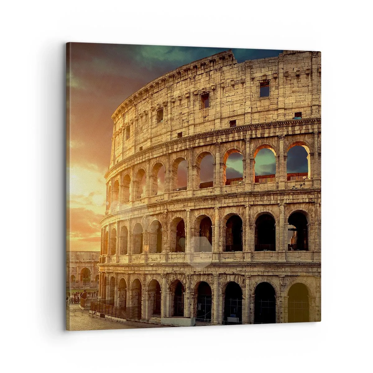 Schilderen op canvas - Een kolossale indruk - 60x60 cm