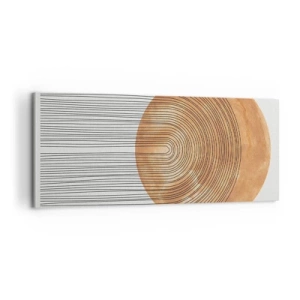 Schilderen op canvas - Zonnige compositie - 100x40 cm