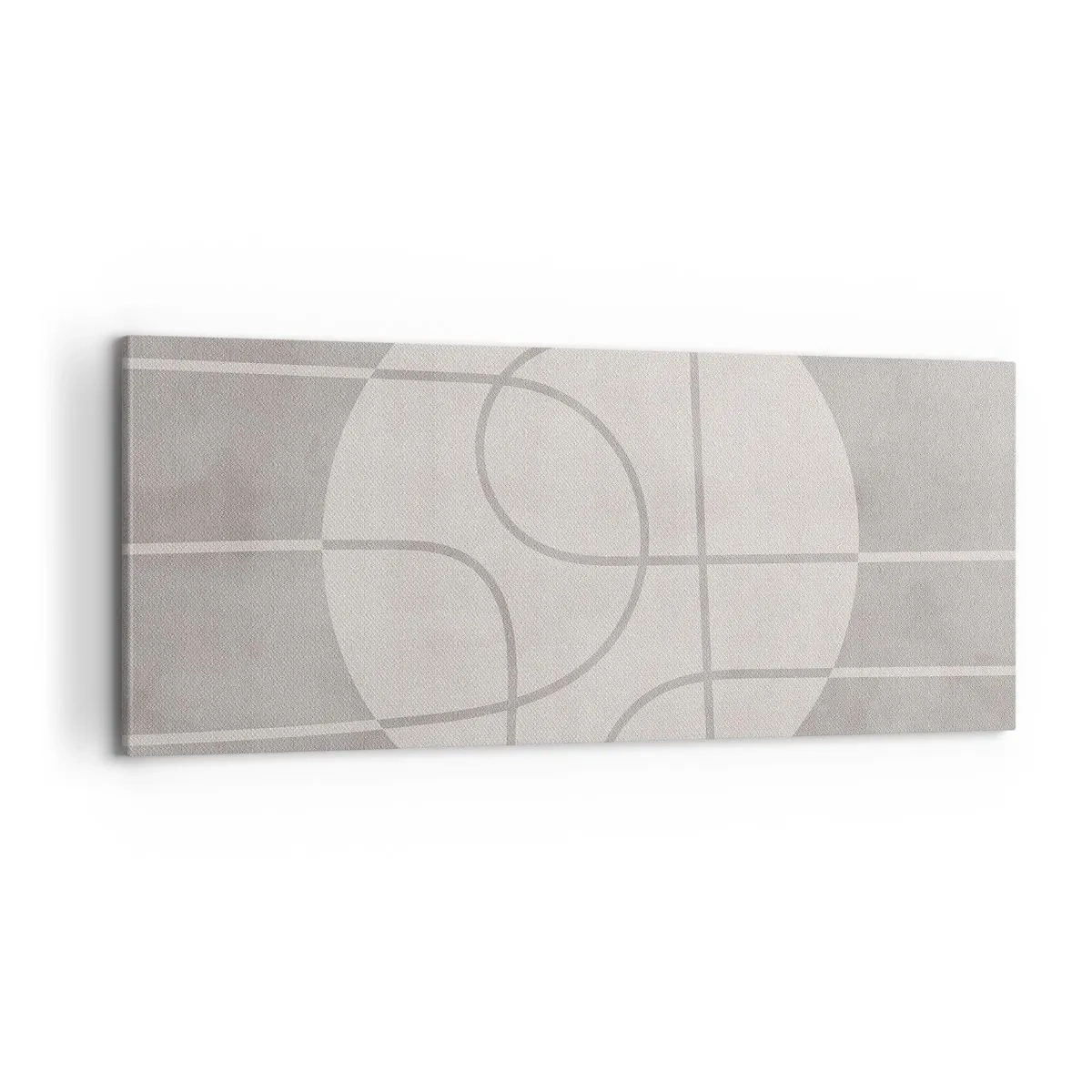 Schilderen op canvas - Rond en rechtdoor - 100x40 cm