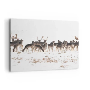 Schilderen op canvas - De kerst komt eraan? - 100x70 cm