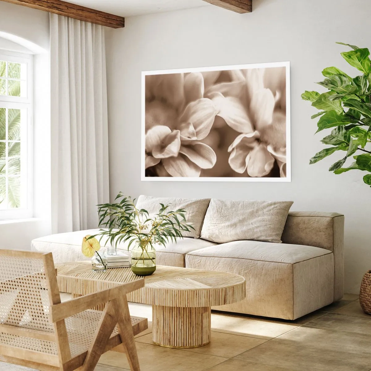 Poster - Zo zacht als een glimlach - 40x30 cm