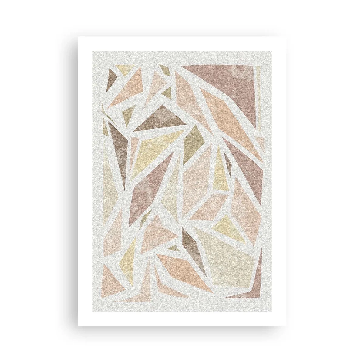 Poster - Gebrandschilderd glas compositie - 50x70 cm