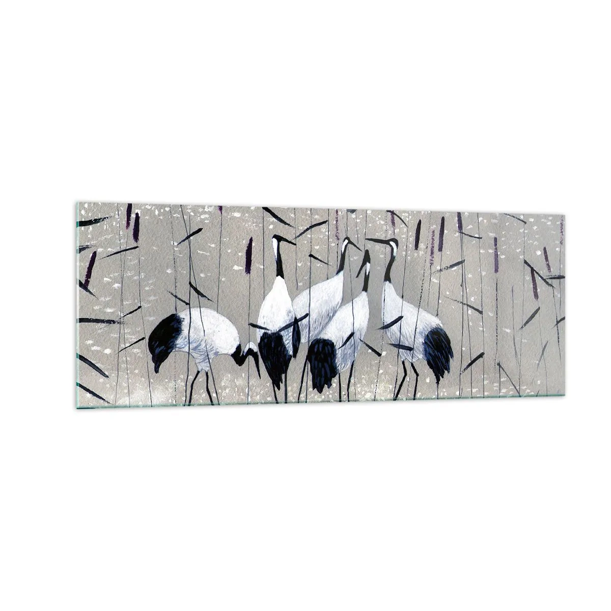 Schilderen op glas - Onder hun eigen - 140x50 cm