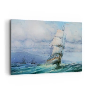 Schilderen op canvas - Goede wind - 100x70 cm