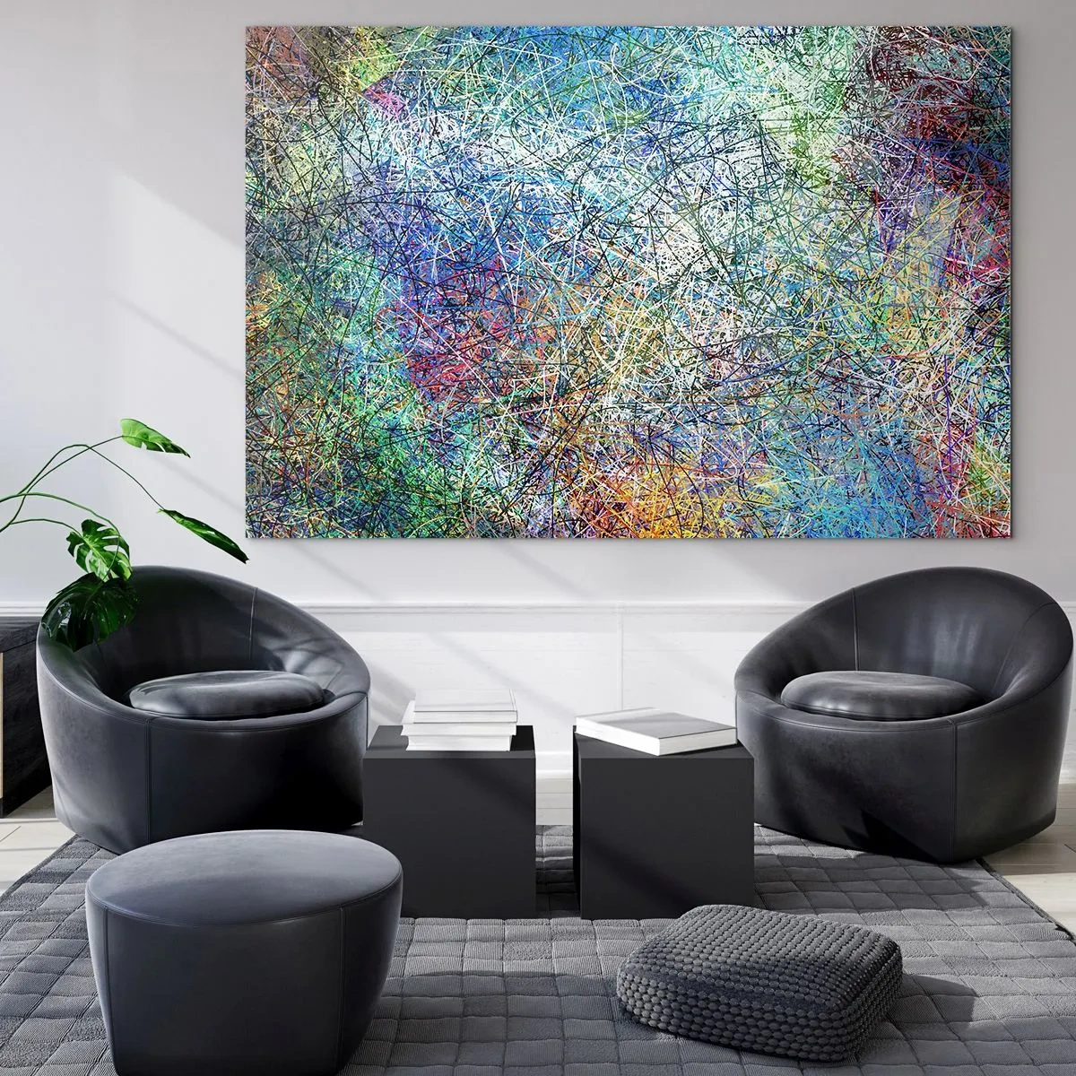 Schilderen op glas - Het is niet zo eenvoudig - 120x80 cm