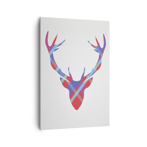 Schilderen op canvas - Schotse herten - 70x100 cm
