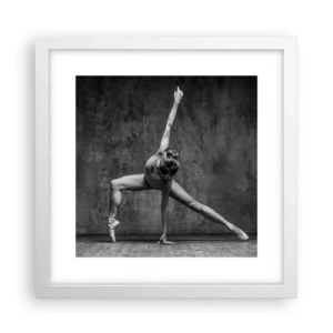 Poster in een witte lijst - Het ideaal van balans - 30x30 cm