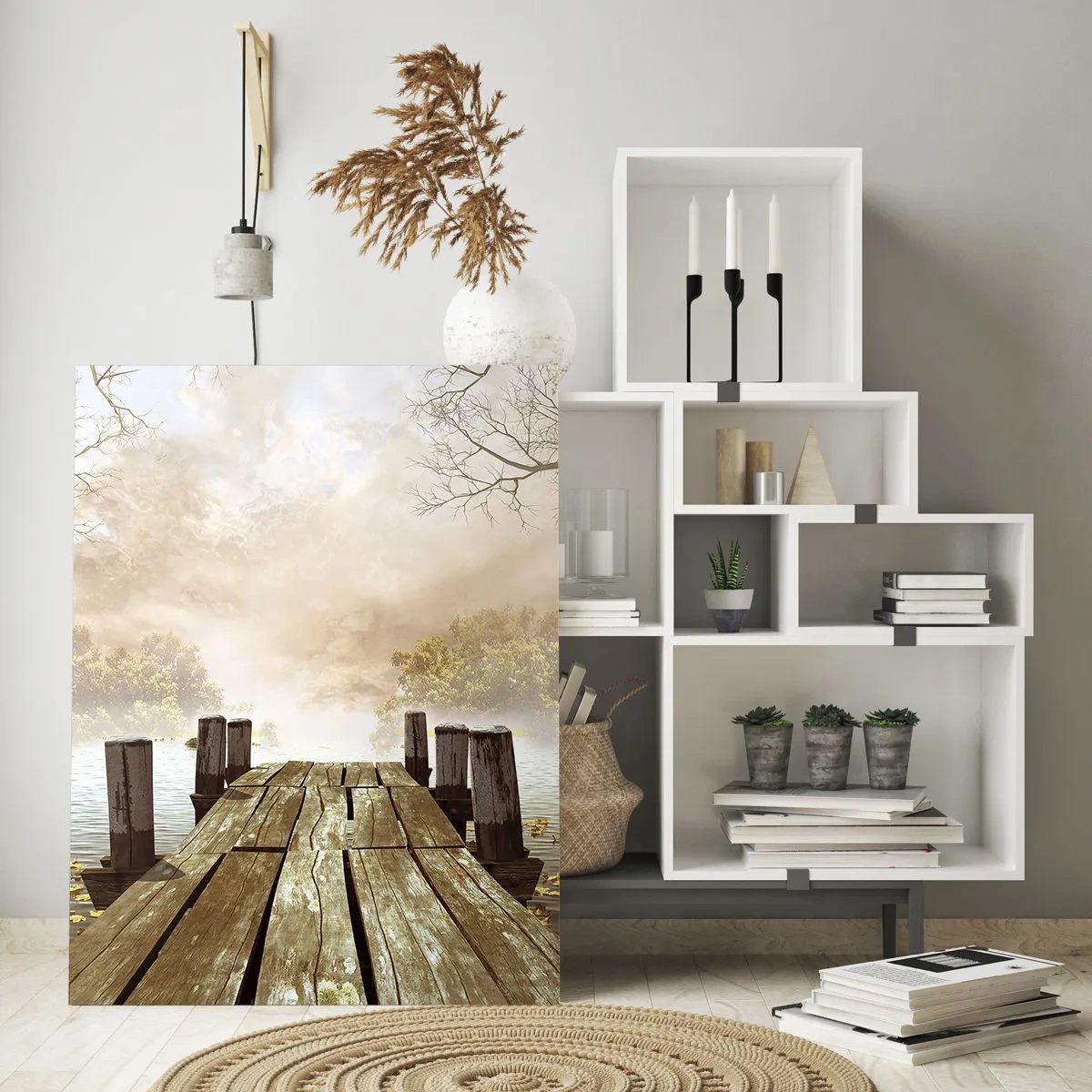 Schilderen op glas - Het milde verdriet van de herfst - 50x70 cm