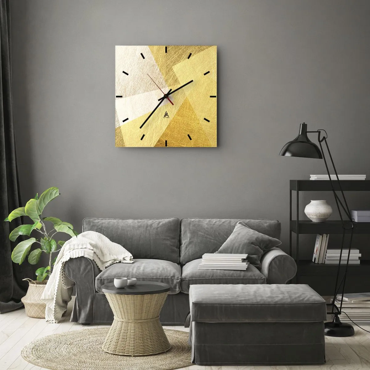 Wandklok - Klok - Geometrie weer - 40x40 cm
